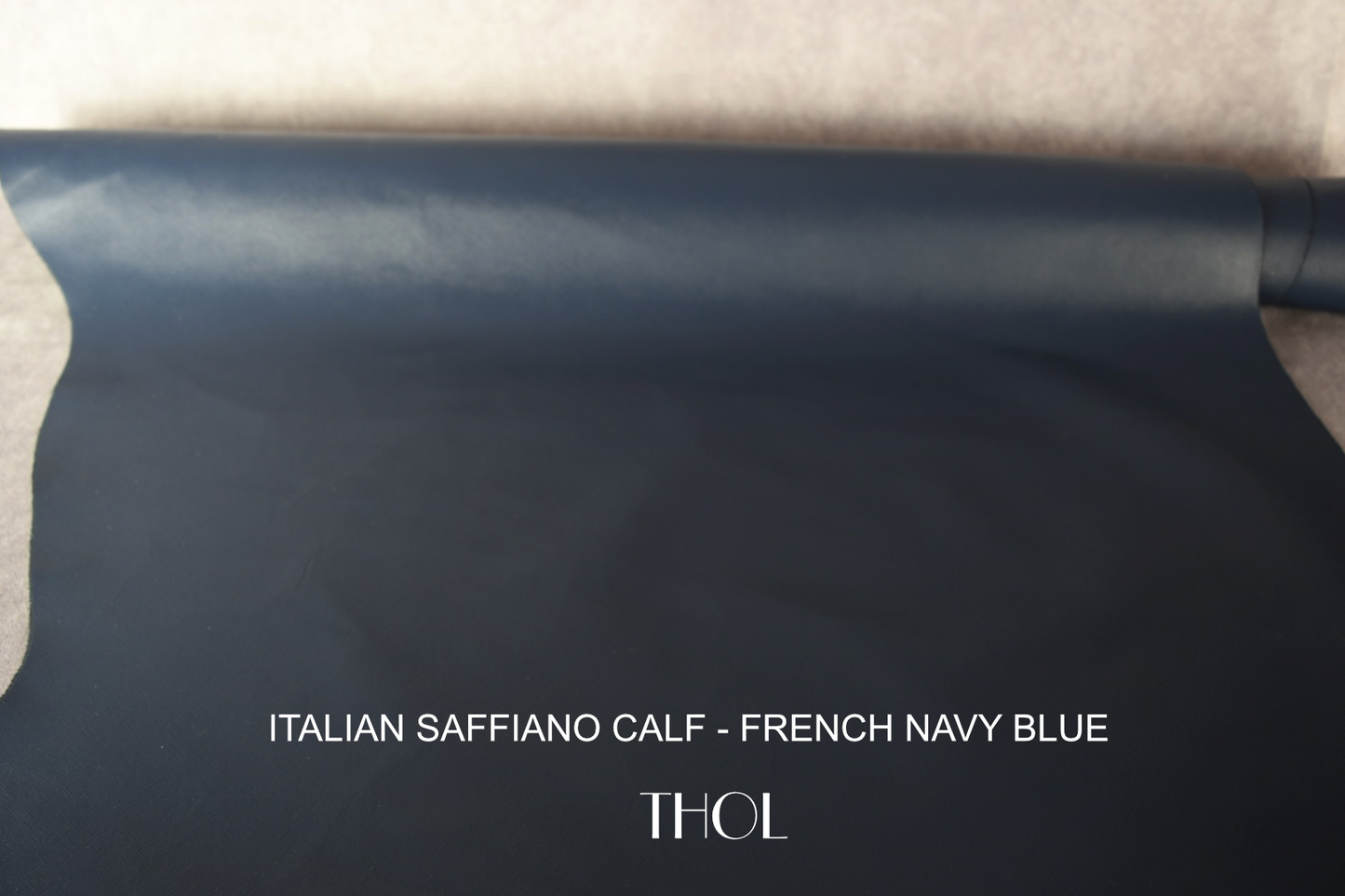 Italian Saffiano Calf - French Navy Blue