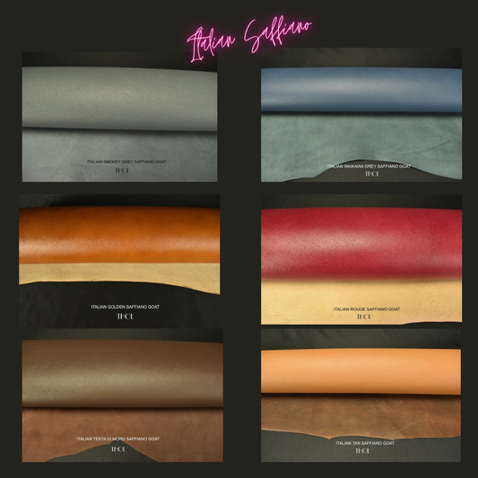 Premium Italian Saffiano Goat