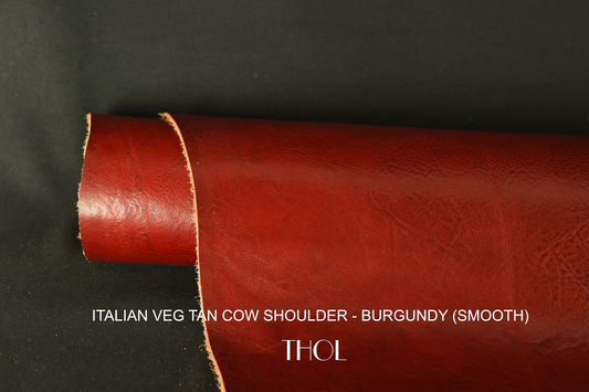 Italian Veg Tan Cow Shoulders - Smooth