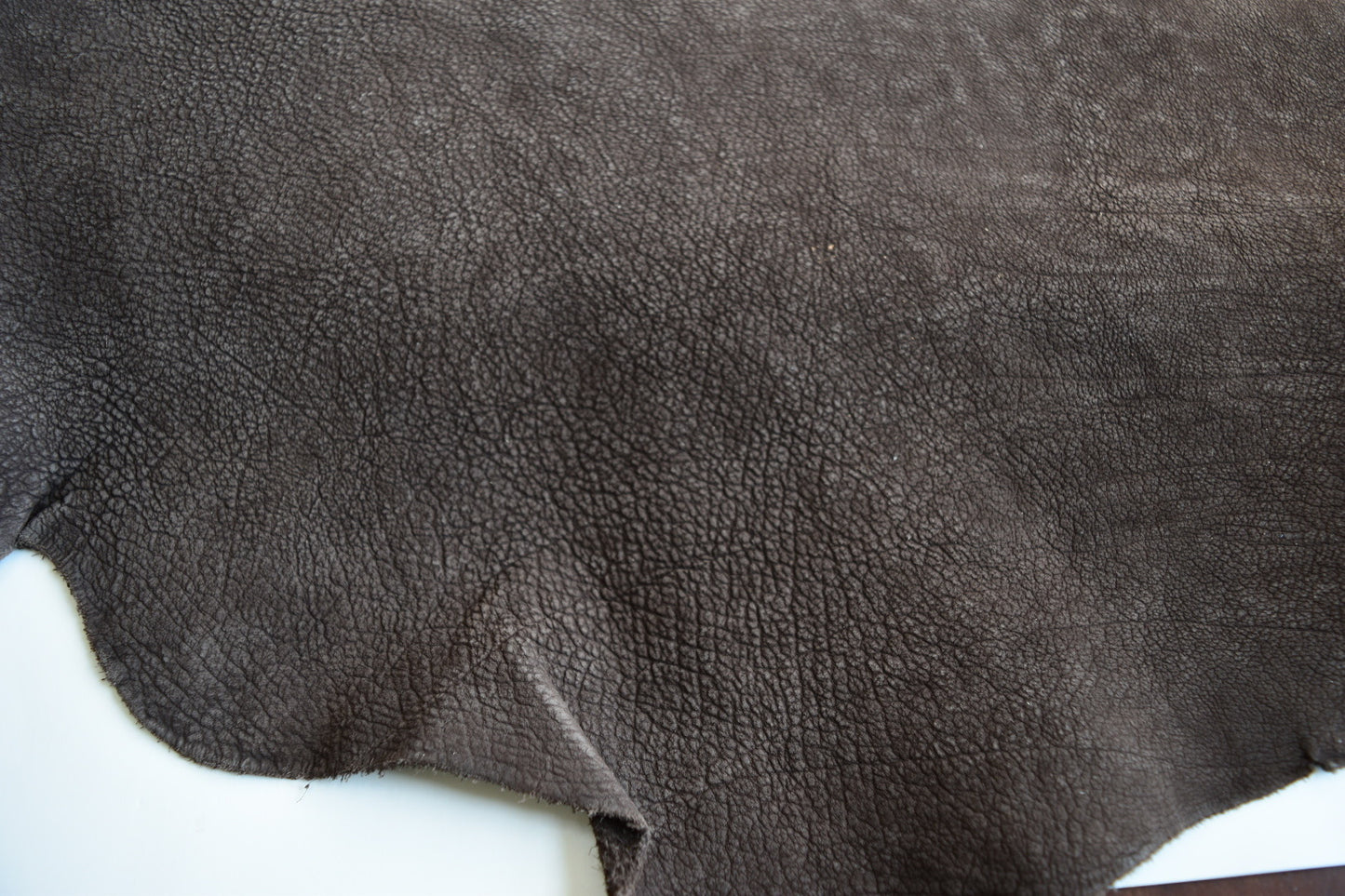 Café Brown Rustic Nubuck Buffalo Calf