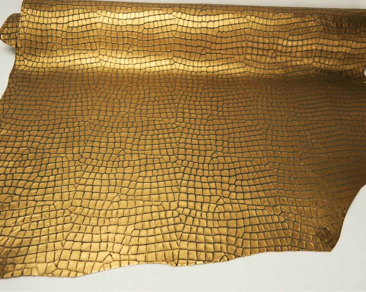 Italian Crocodile Print on Goat