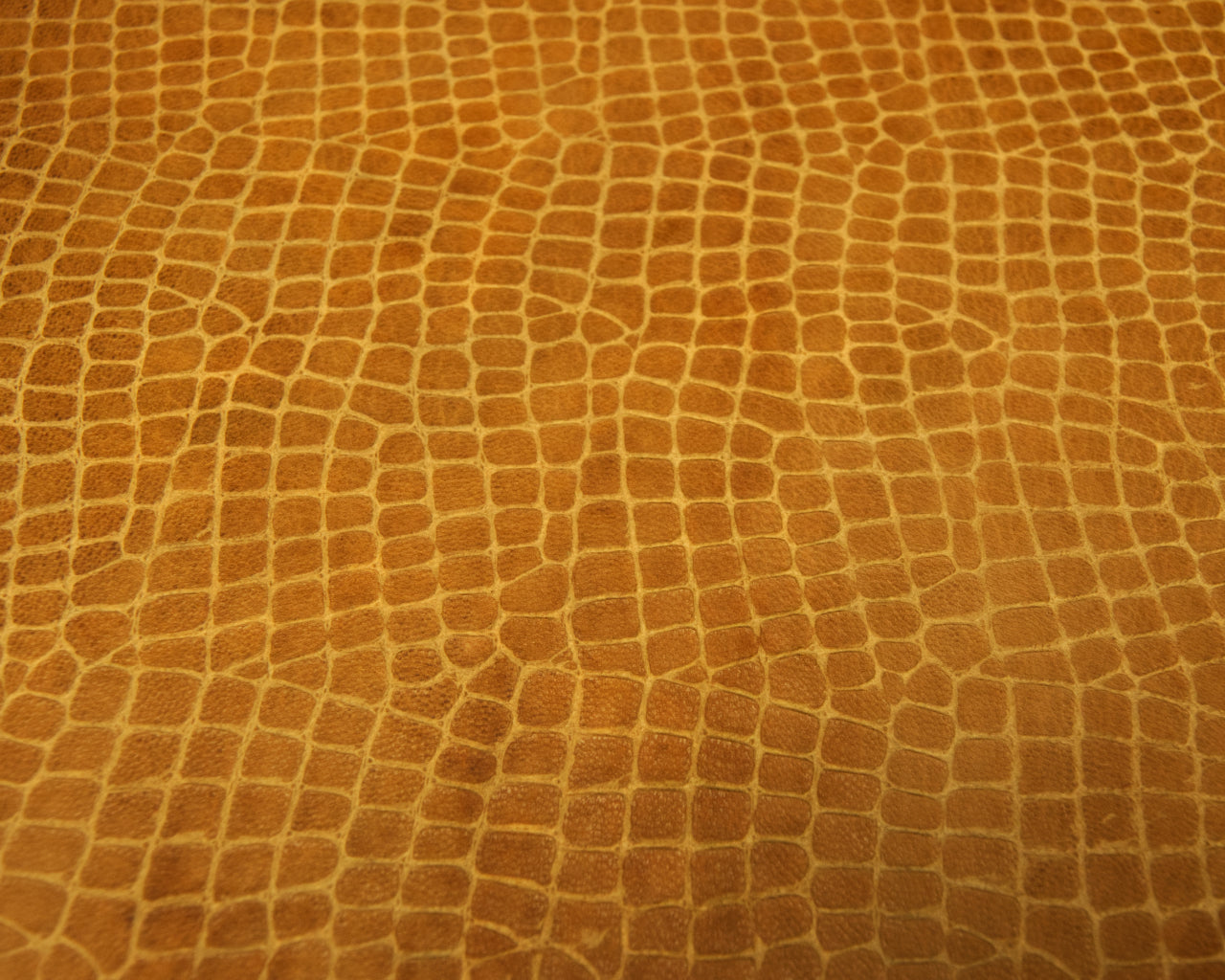 Italian Tan Croco Print on Nubuck Goat