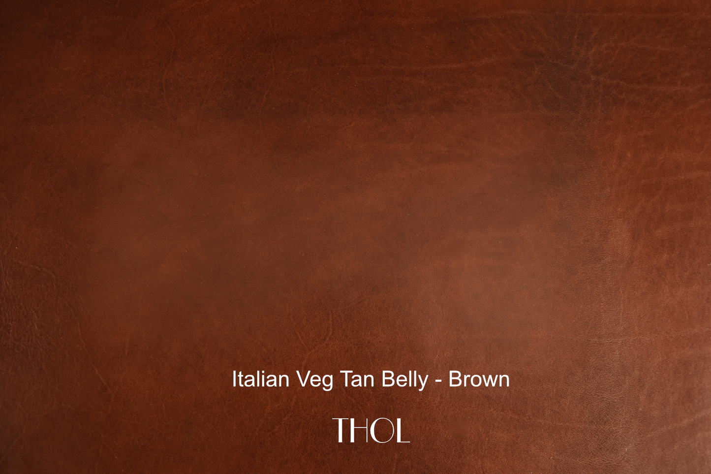 Italian Veg Tan Cow Belly - Brown