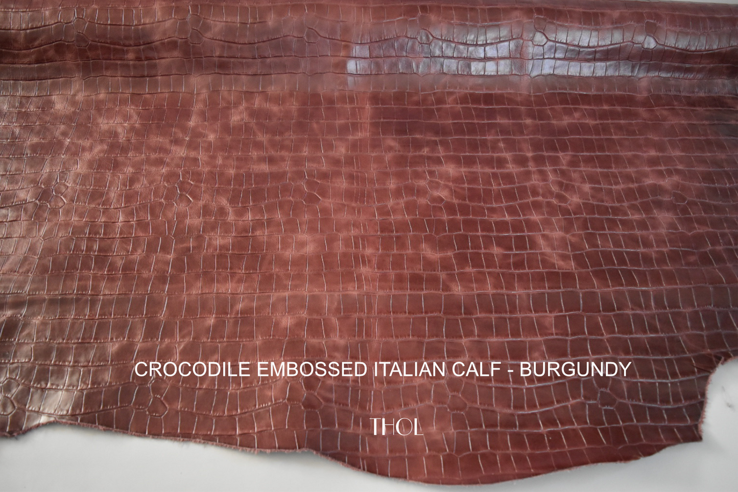 Art. Assuan Crocodile-embossed Italian Calf by Conceria INCAS