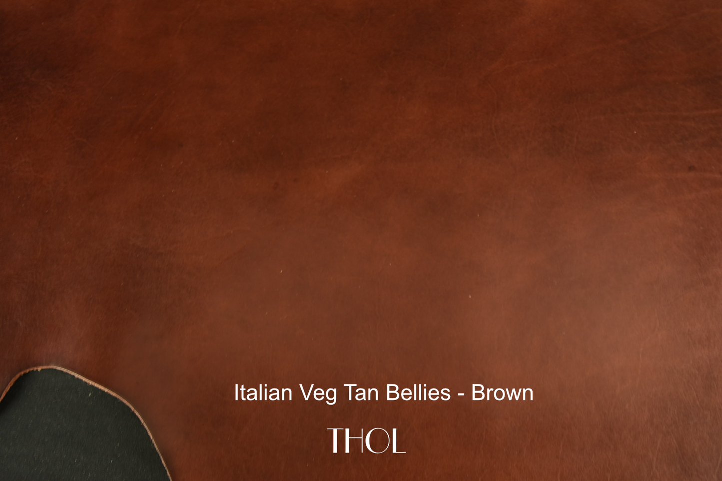 Italian Veg Tan Cow Belly - Brown