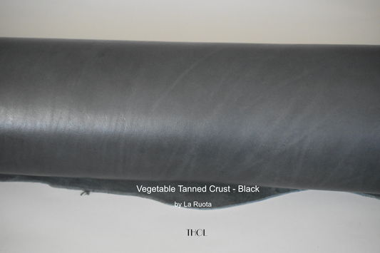 Vegetable Tanned Crust - Black 3.2mm by La Ruota